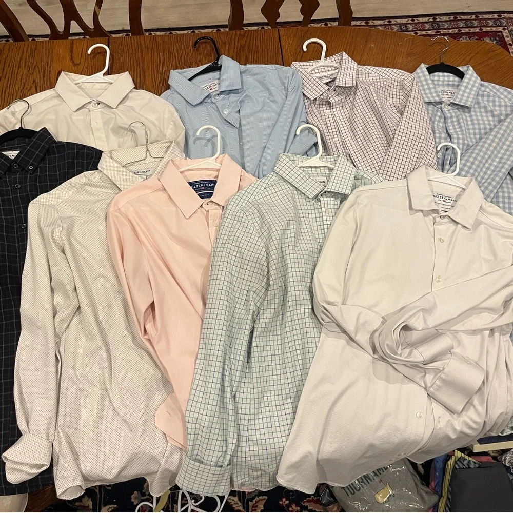 9 Mizzen+Main Dress Shirts - Picture 1 of 8